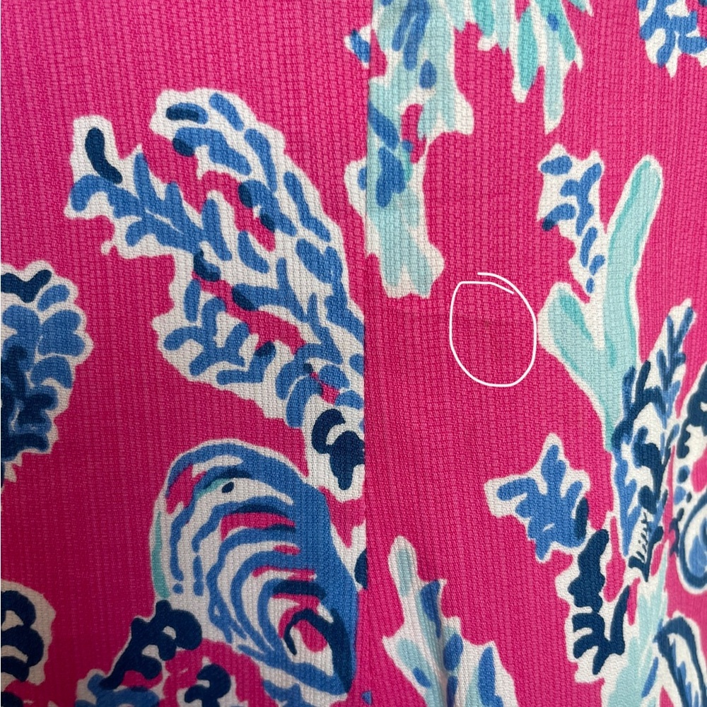Lilly Pulitzer ⢠Shift Mini Dress ⢠Pink Blue ⢠Vacation Size 2 Fits Size 4 - Picture 14 of 15